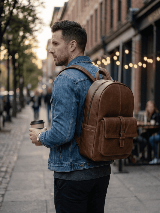 Backpack Osaka Café Piel