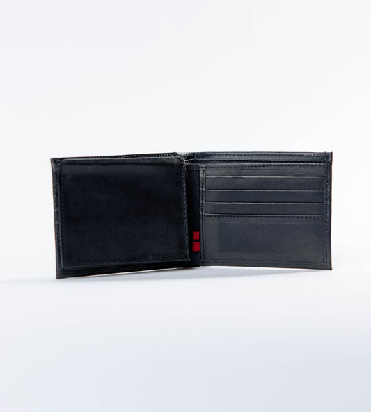 Cartera 047 Negro Grafito Piel