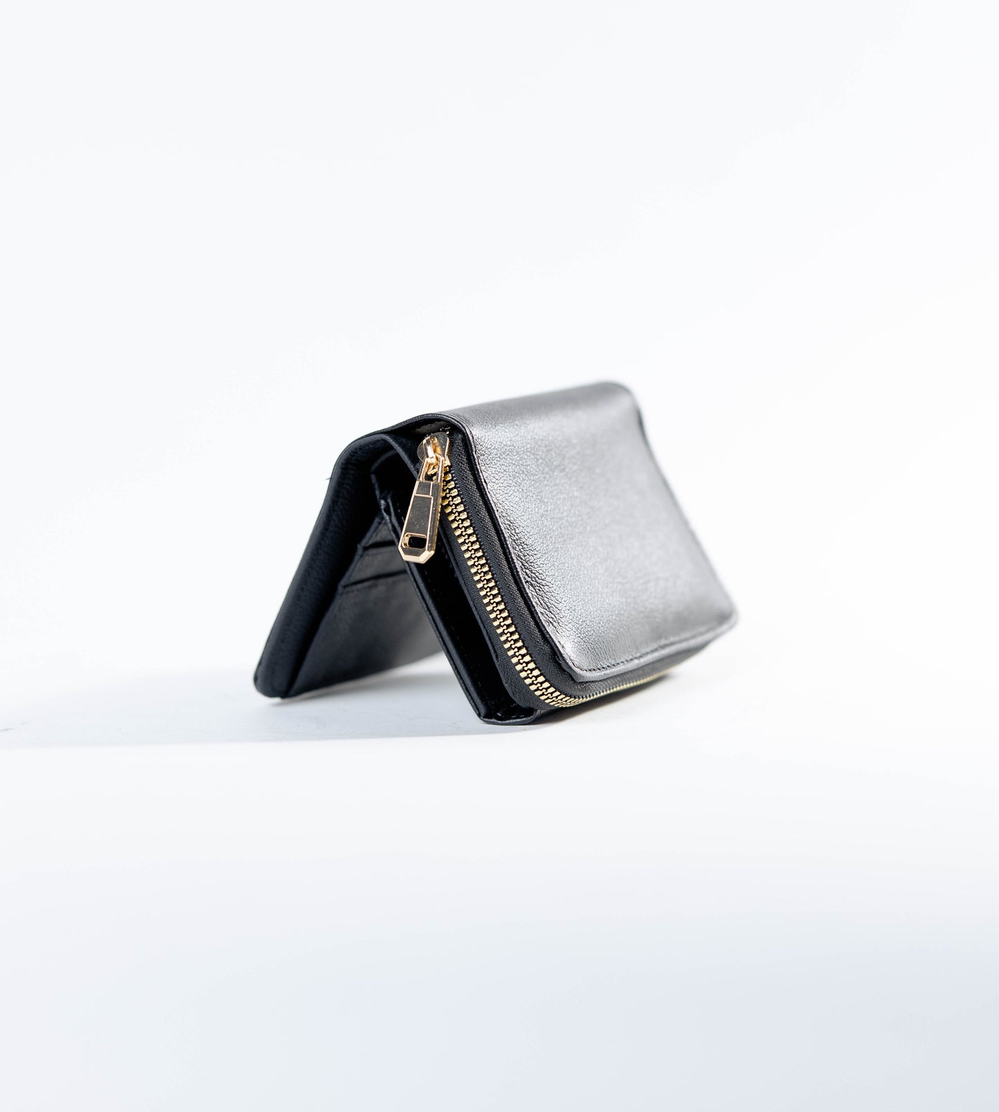 Cartera C Negro Piel