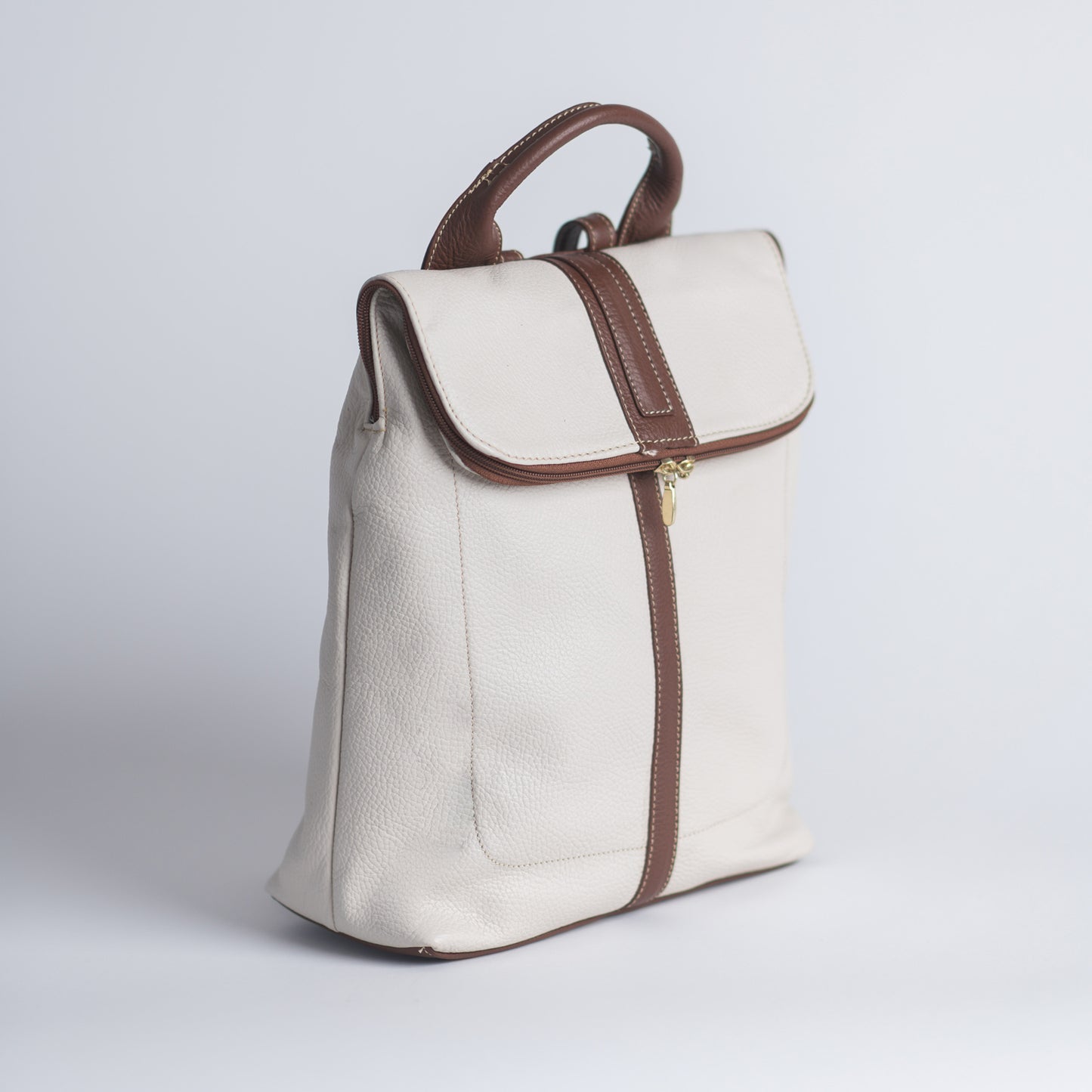 Backpack Venice Ivory-Miel Piel