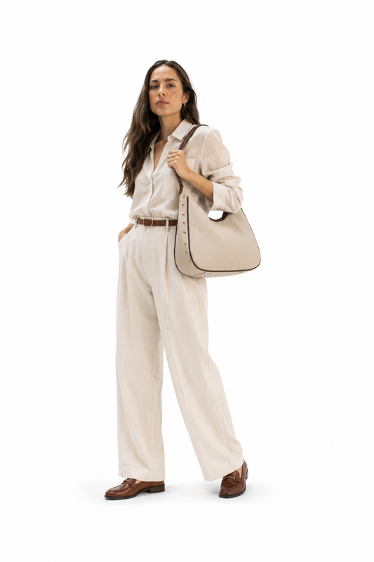 Bolsa Virginia Ivory Miel