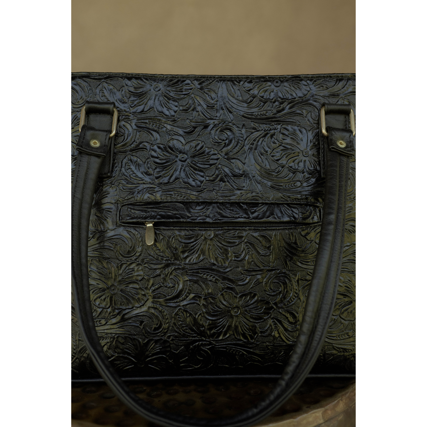 Bolsa Susan Cincelado Negro