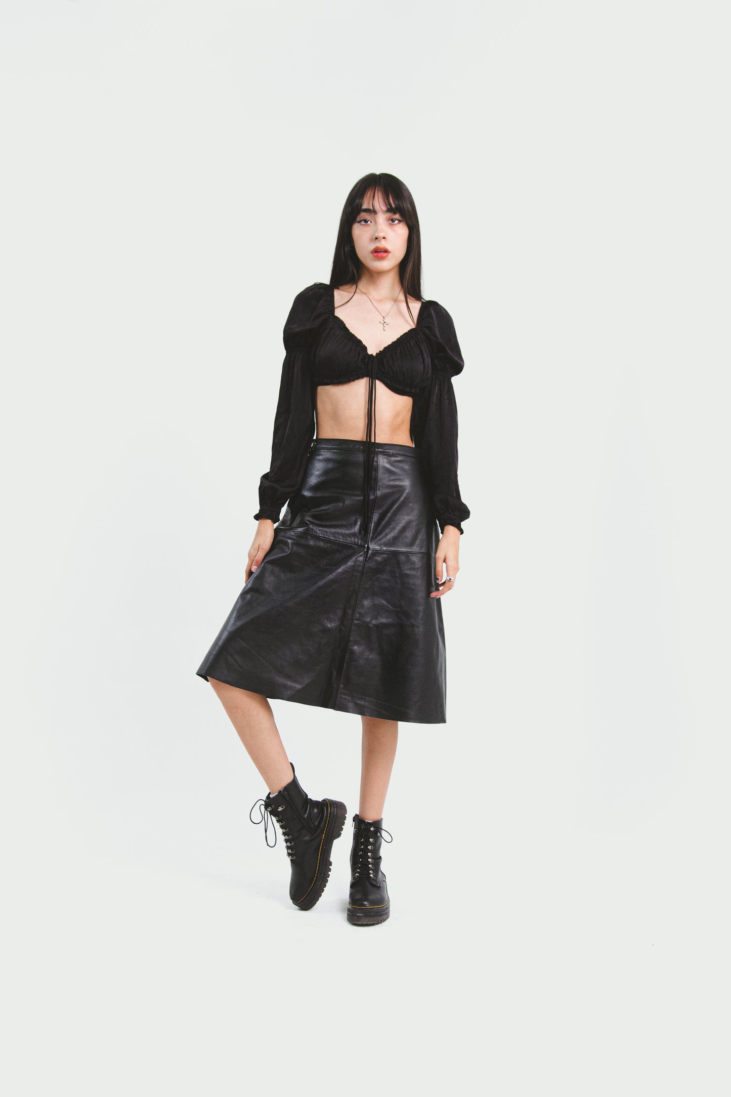 Falda Kenya Piel
