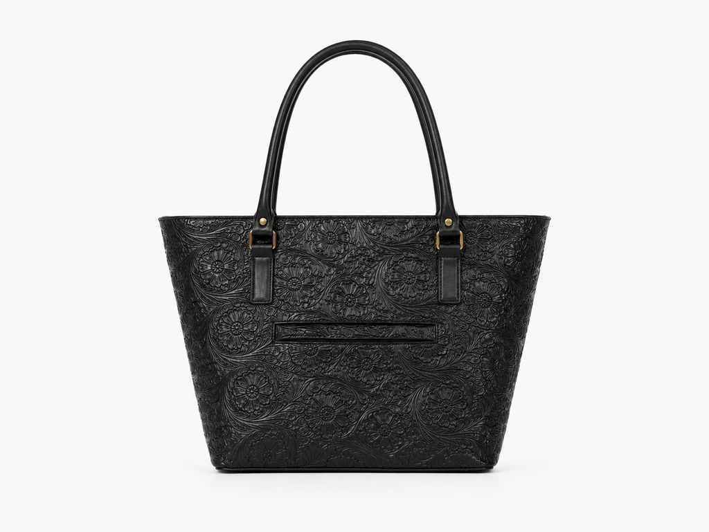 Bolsa Susan Cincelado Negro