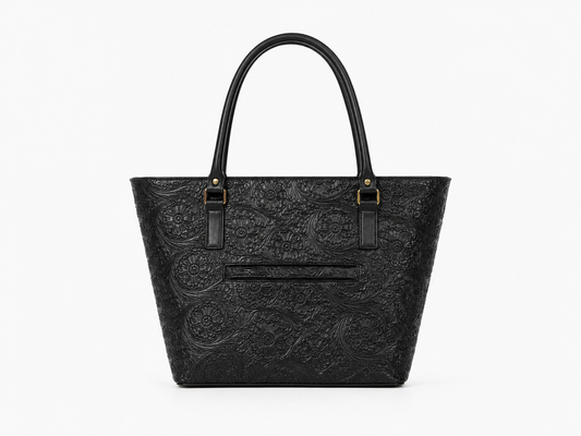 Bolsa Susan Cincelado Negro