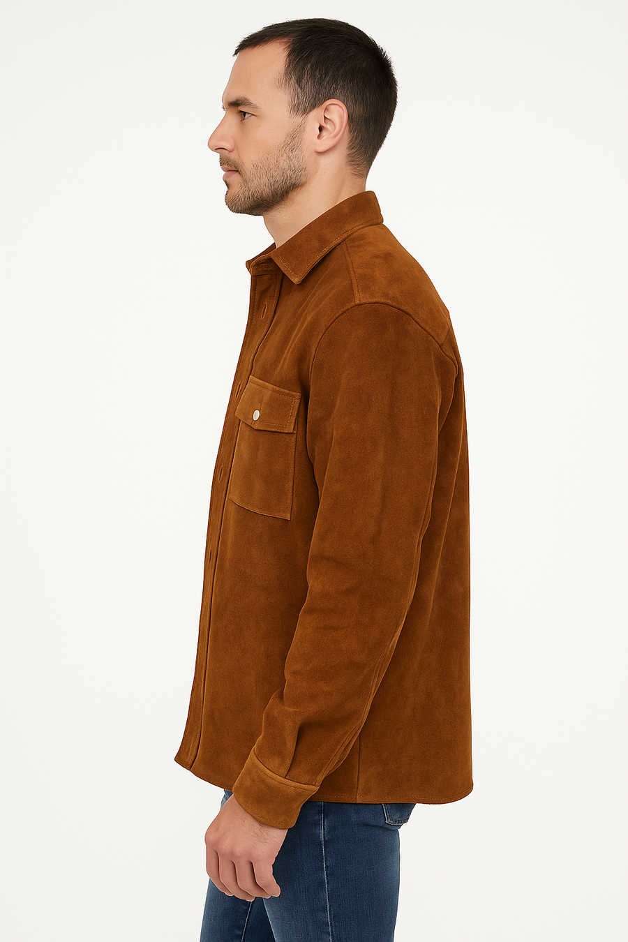 Sobrecamisa PIEL ante Angelo oro viejo