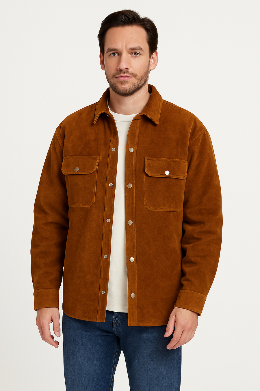 Sobrecamisa PIEL ante Angelo oro viejo