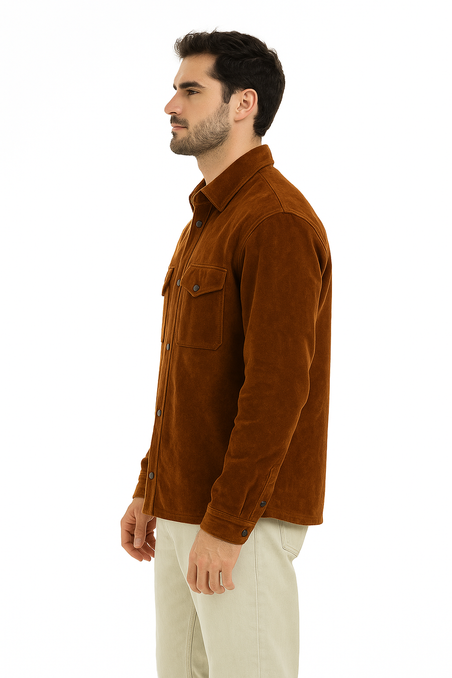 Sobrecamisa PIEL ante Angelo oro viejo