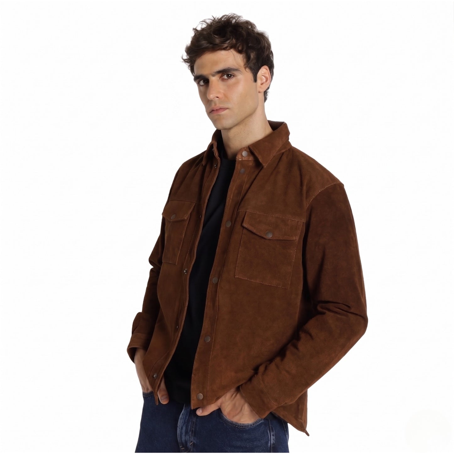 Sobrecamisa PIEL ante Angelo tabaco