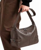 Messenger bolso Dublín Dark Coffee Piel