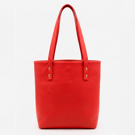 Bolsa Maya Piel Rojo