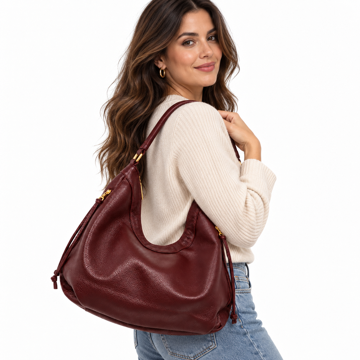 Bolsa Luna Burgundy