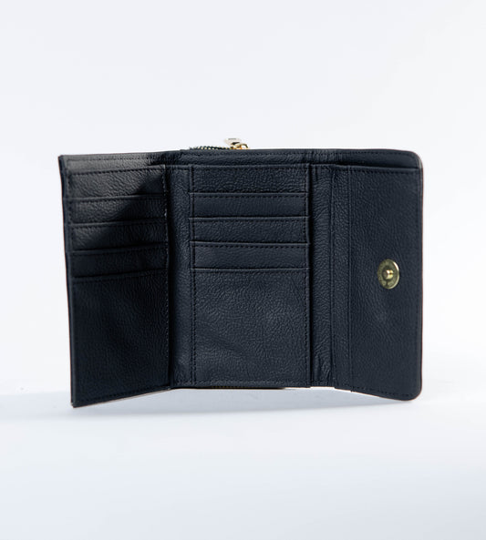 Cartera M Negro Piel