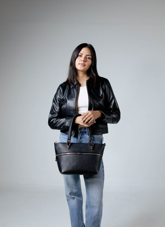Bolsa Susana Negro Piel
