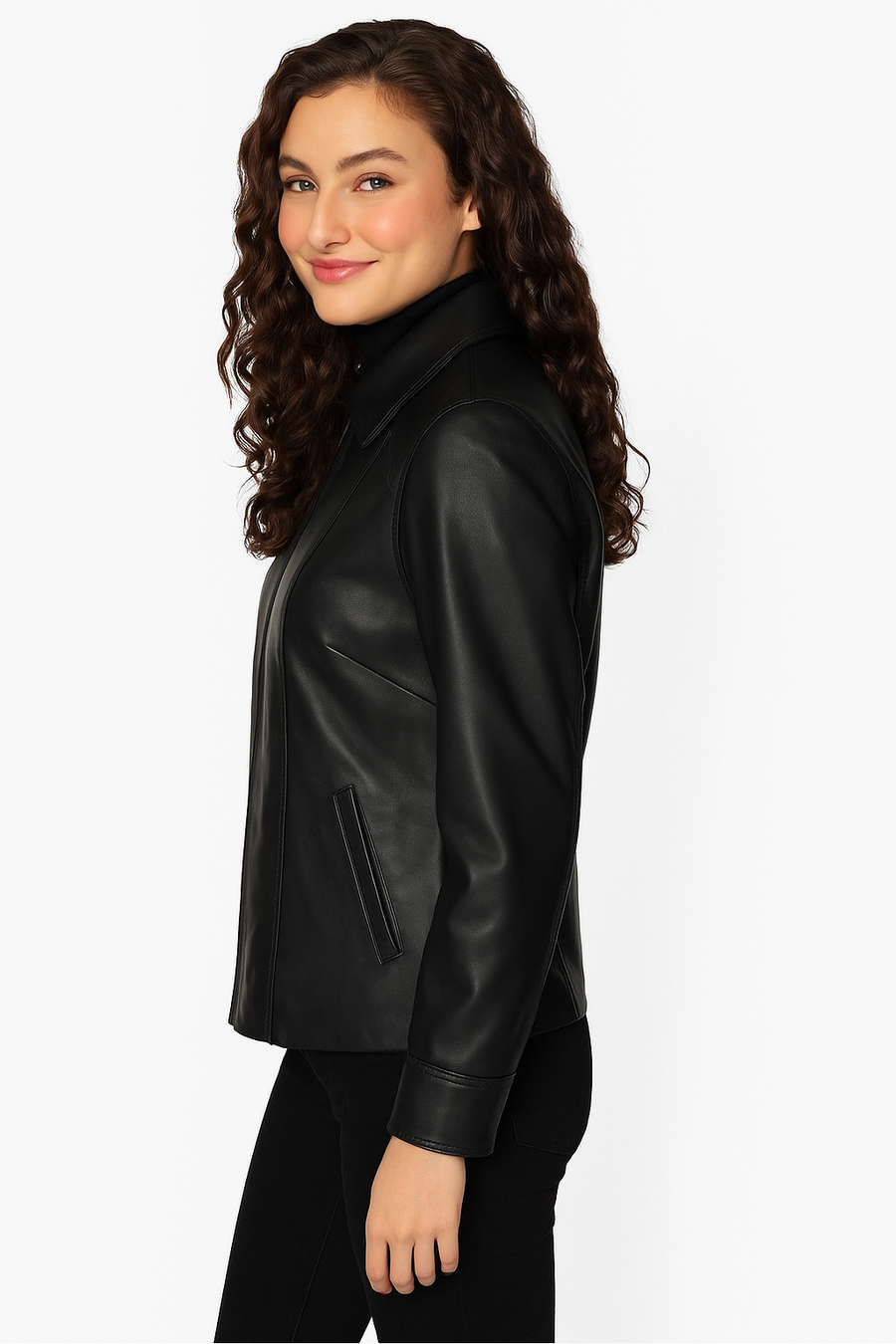 Chamarra PIEL Georgia Negro