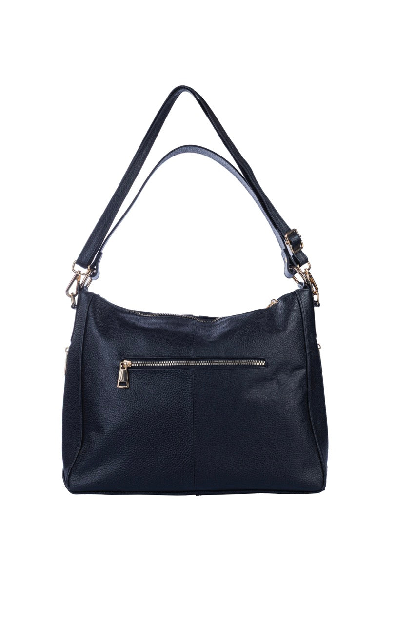 Bolsa May Negro Piel