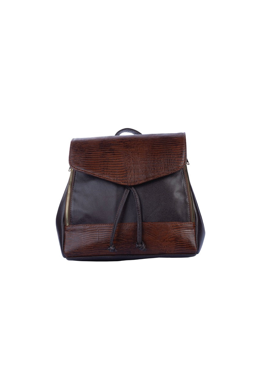 Mochila bolsa Mayté Cafe Piel