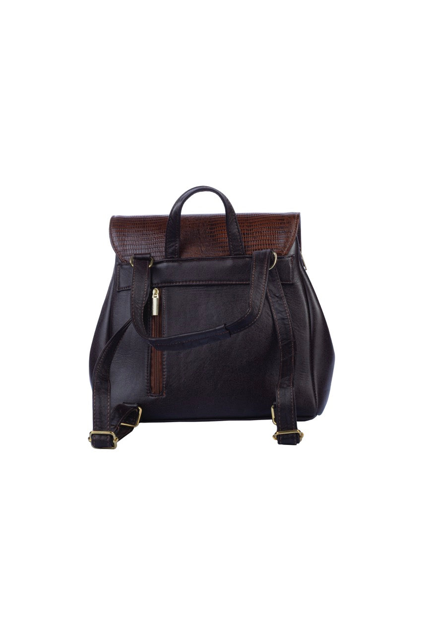 Mochila bolsa Mayté Cafe Piel