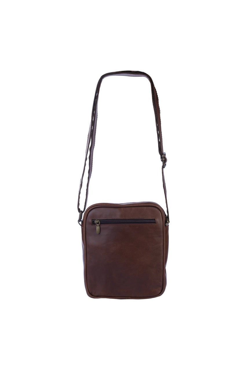 Bandolera Amarfi Caoba Piel