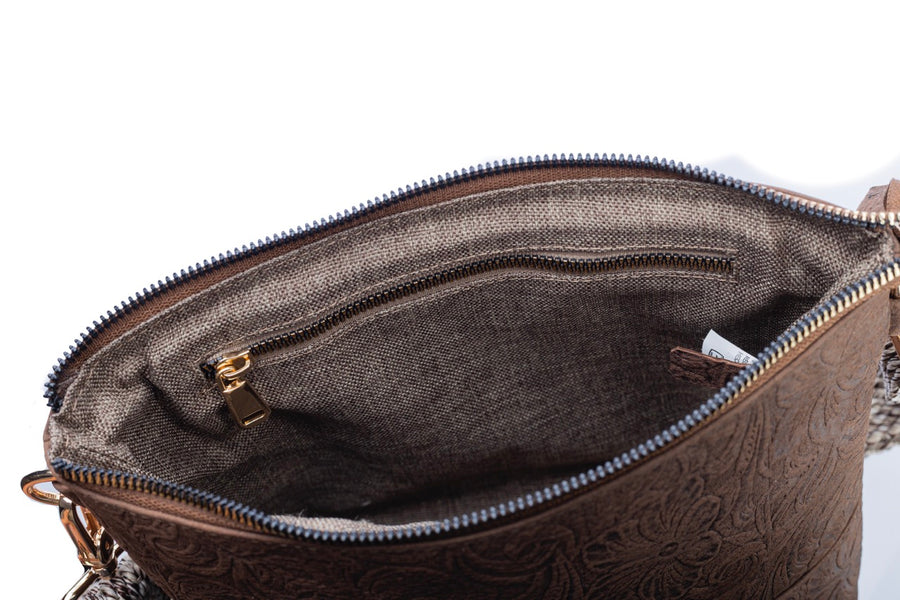 Bolsa Andrea Grasso Cafe Piel
