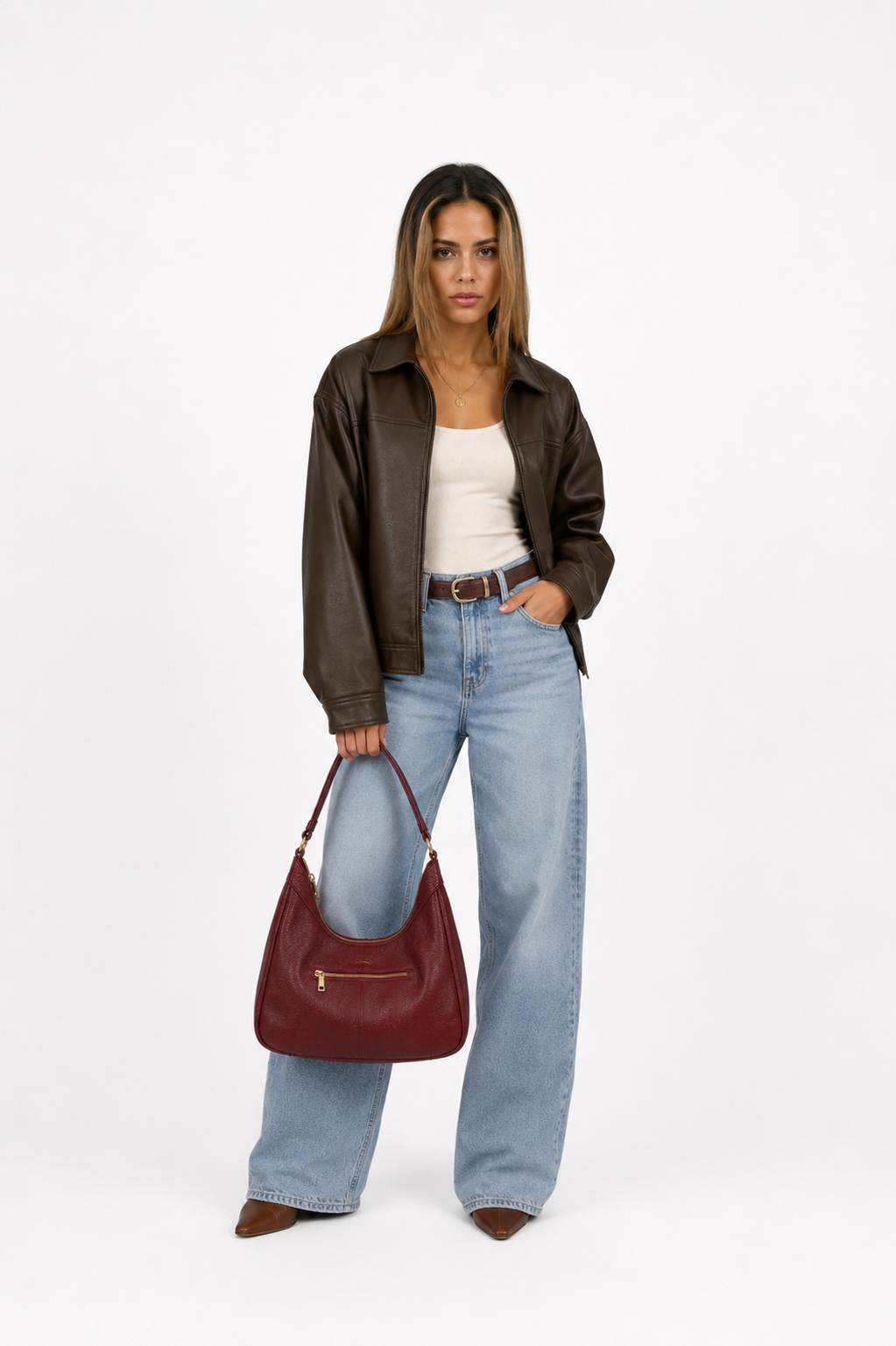Bolsa Luna Burgundy