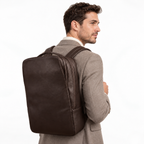 Backpack Montreal Piel Café Oscuro