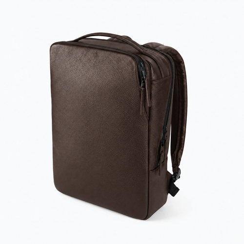 Backpack Montreal Piel Café Oscuro