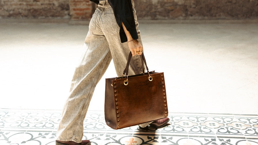 Bolsa Mar Lizard Miel Piel