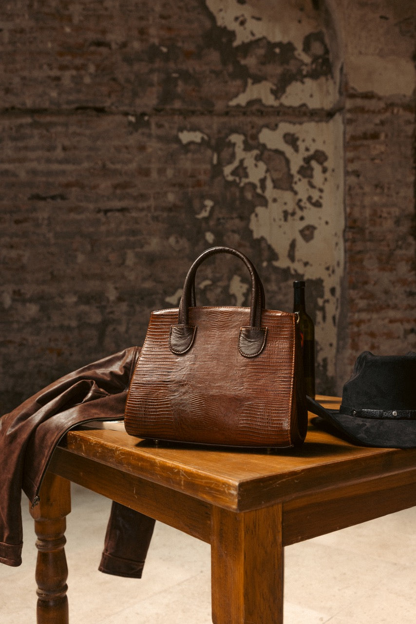 Bolsa San Lizard Miel Piel