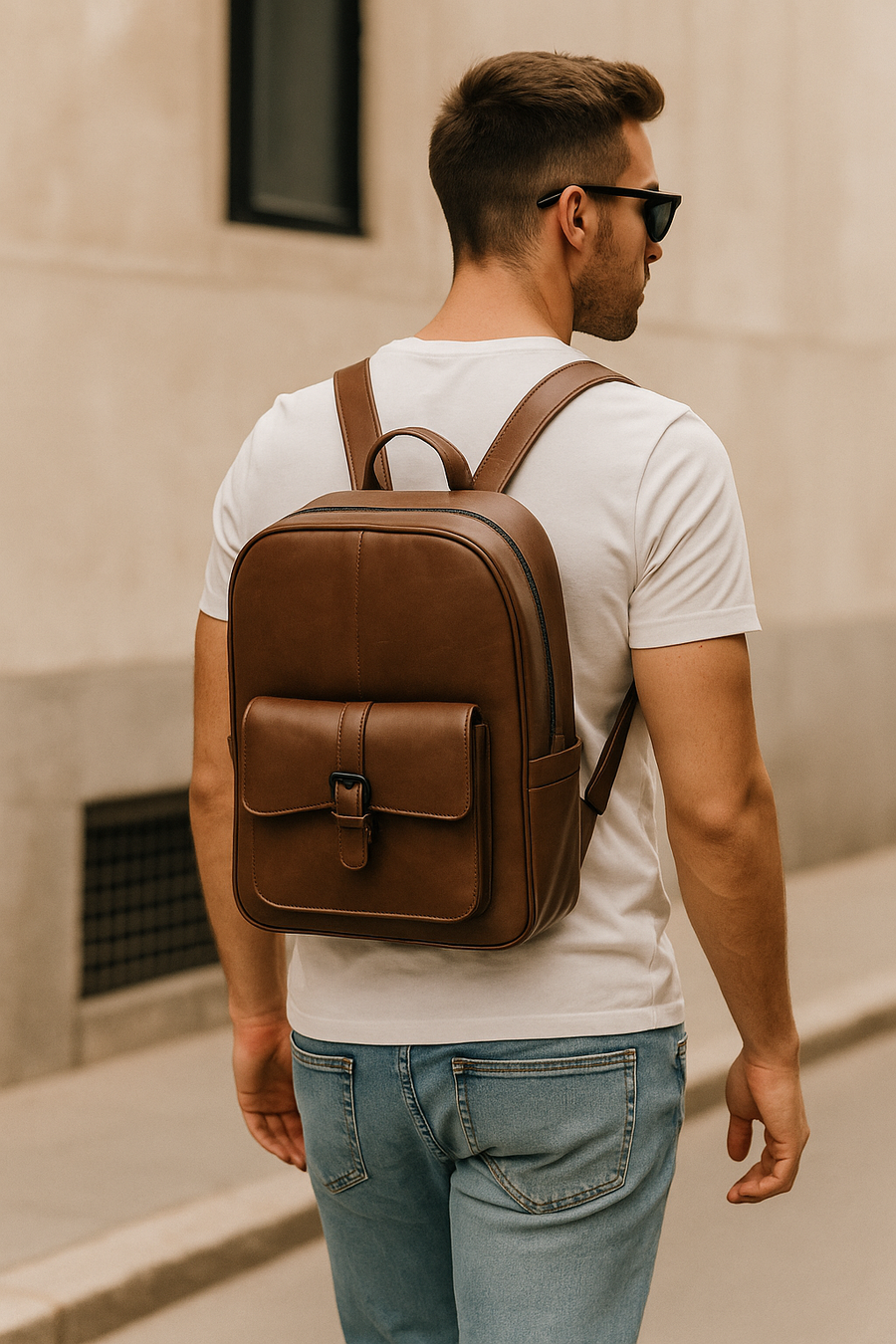 Backpack Osaka Café Piel