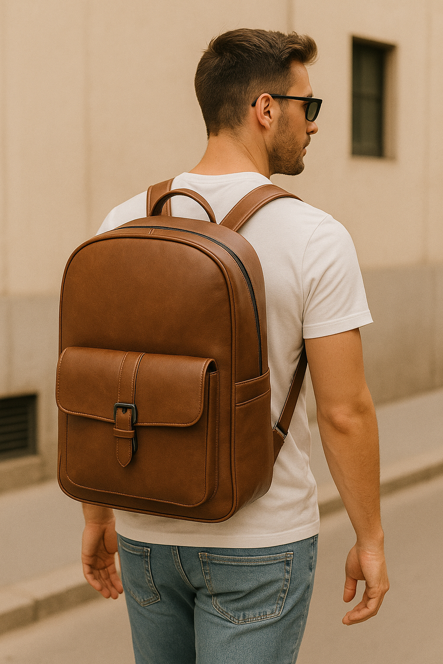 Backpack Osaka Café Piel