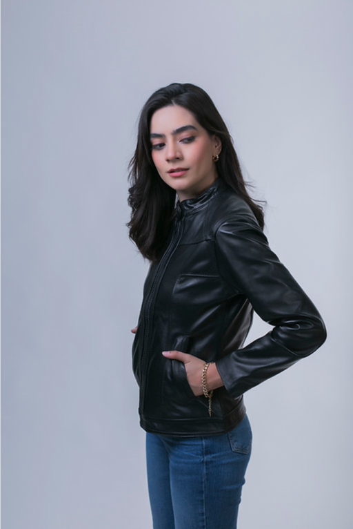 Chamarra Valeri Negro Piel
