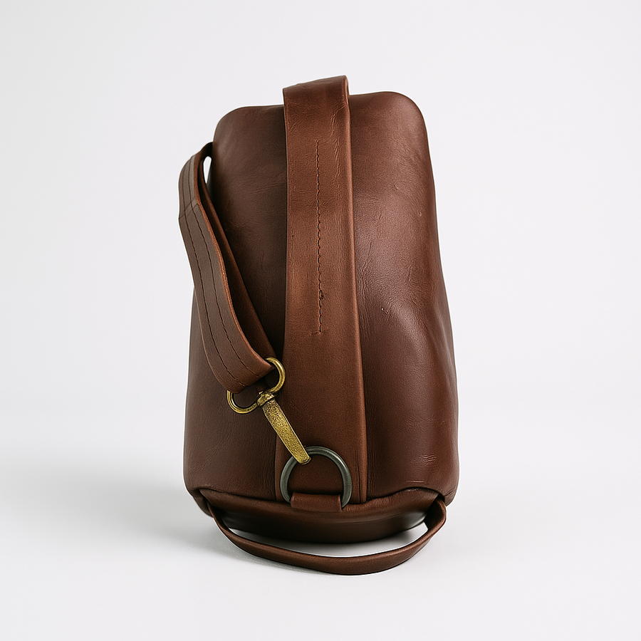 Neceser crossbody Sevilla Café Piel