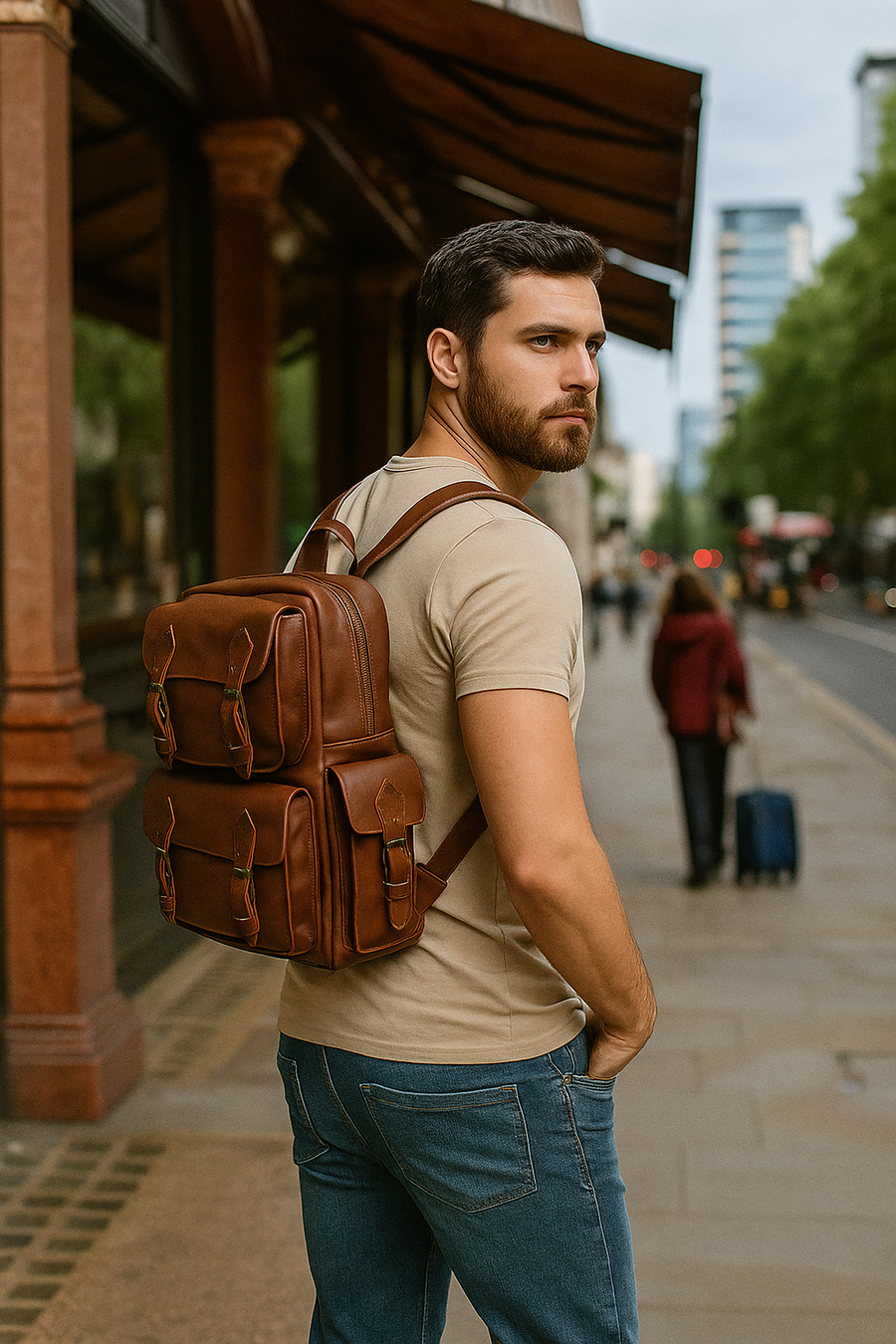 Backpack Alaska Shedron Piel