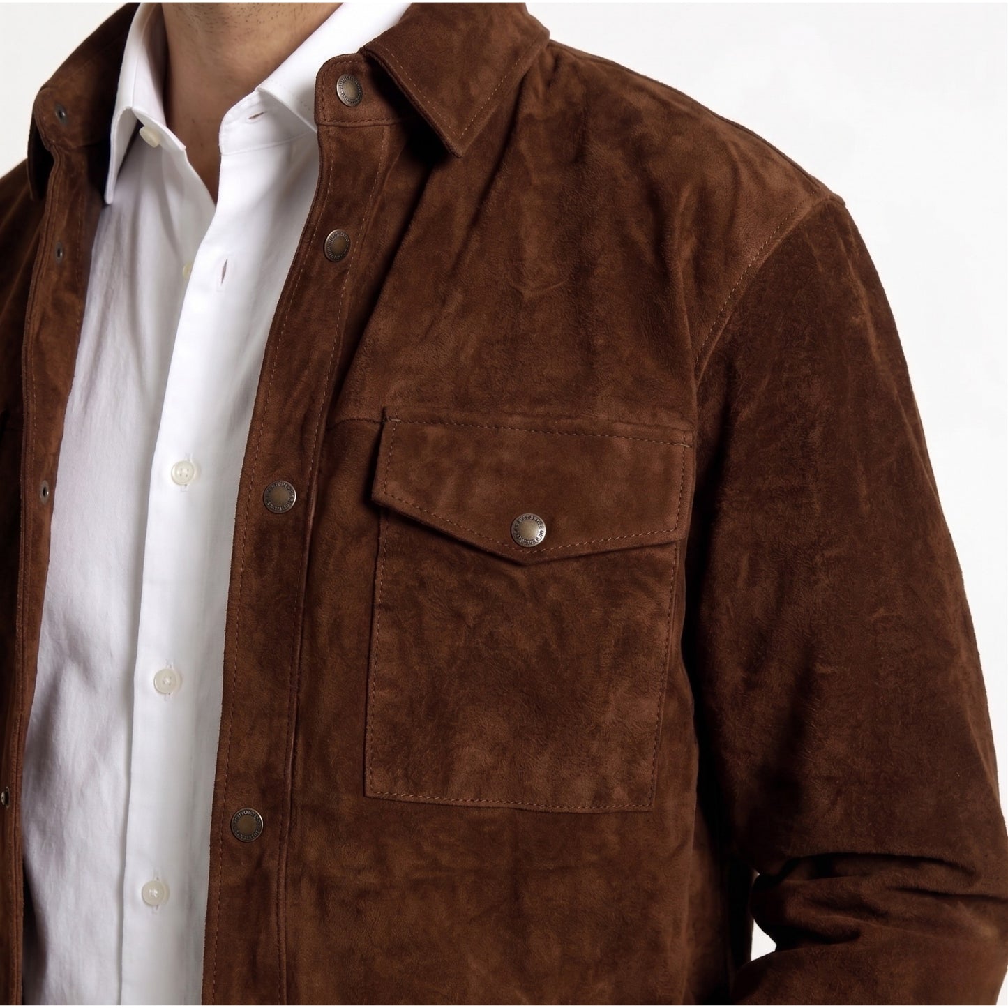 Sobrecamisa PIEL ante Angelo tabaco