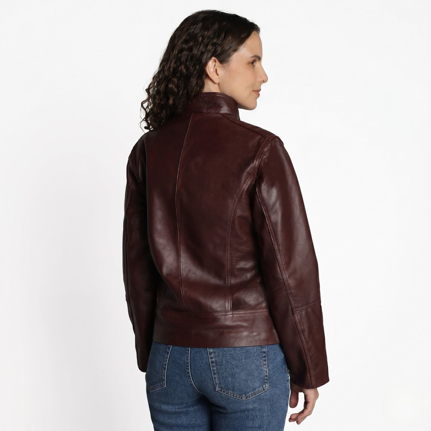 Chamarra PIEL Aniel Burgundy