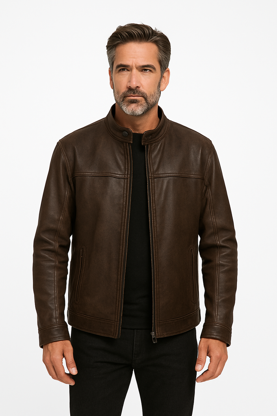 Chamarra PIEL Apollo Craq Tobacco