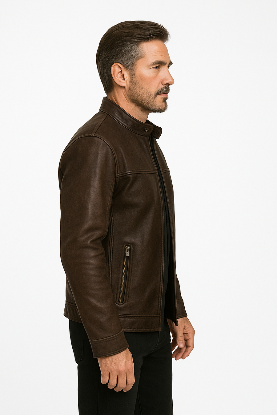 Chamarra PIEL Apollo Craq Tobacco