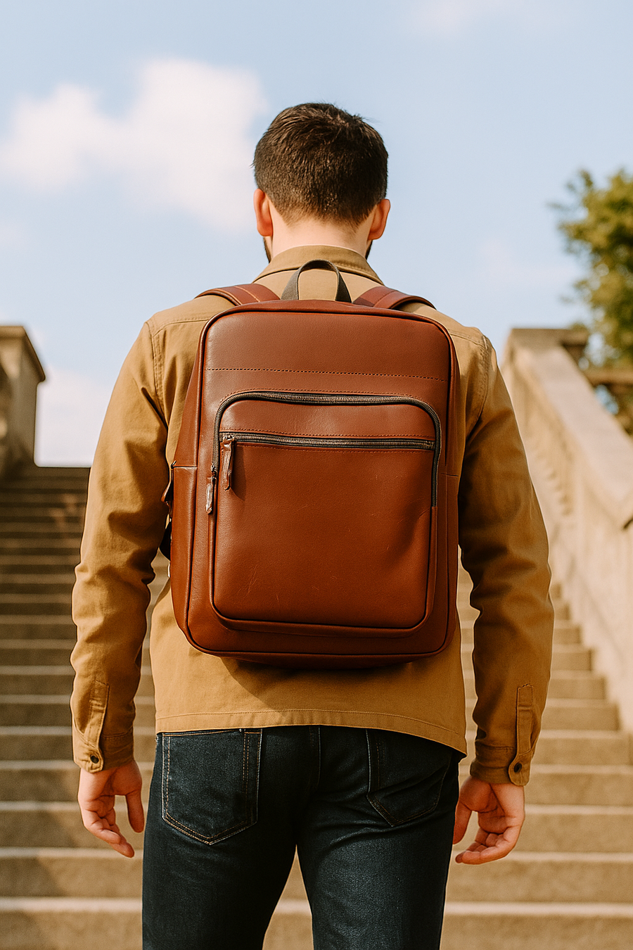 Backpack Barcelona Shedron PIEL