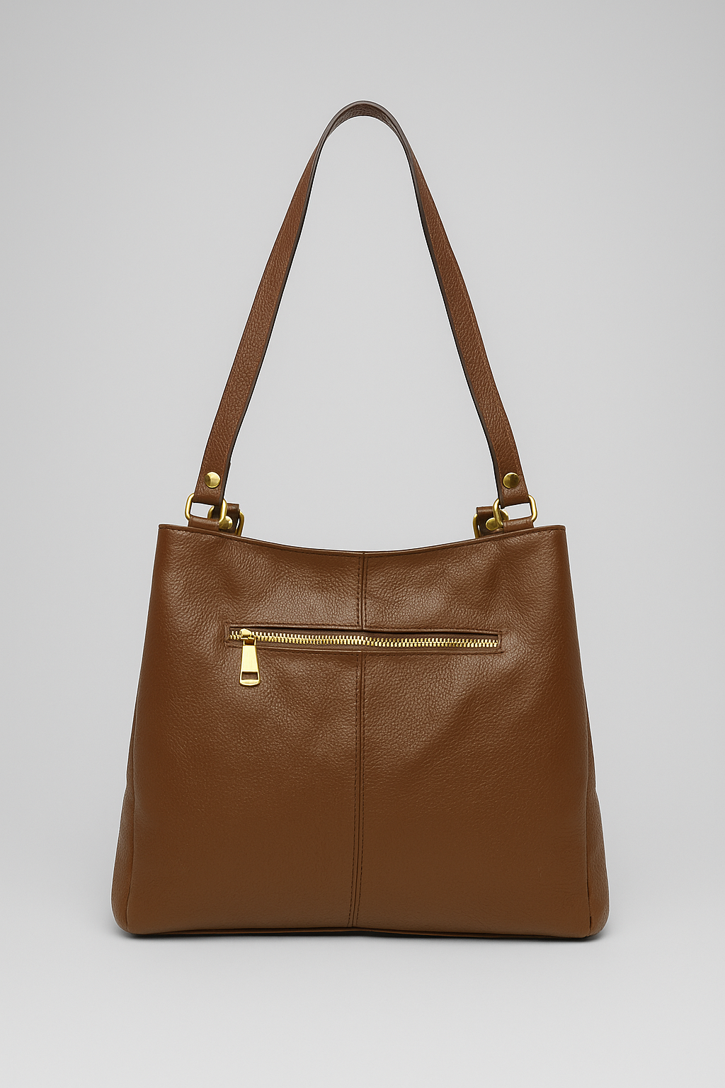 Bolsa Ital Camel Piel