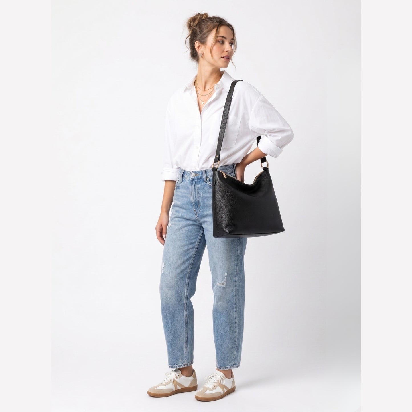 Bolsa Camila Negro Piel