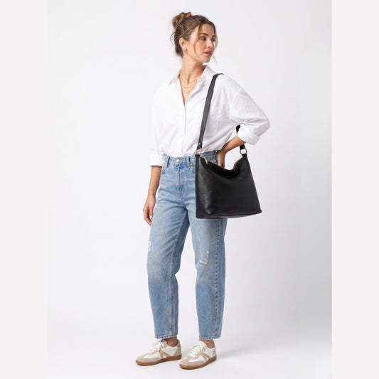 Bolsa Camila Negro Piel